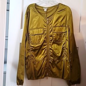 New Lightweight gold zippered jacket.
